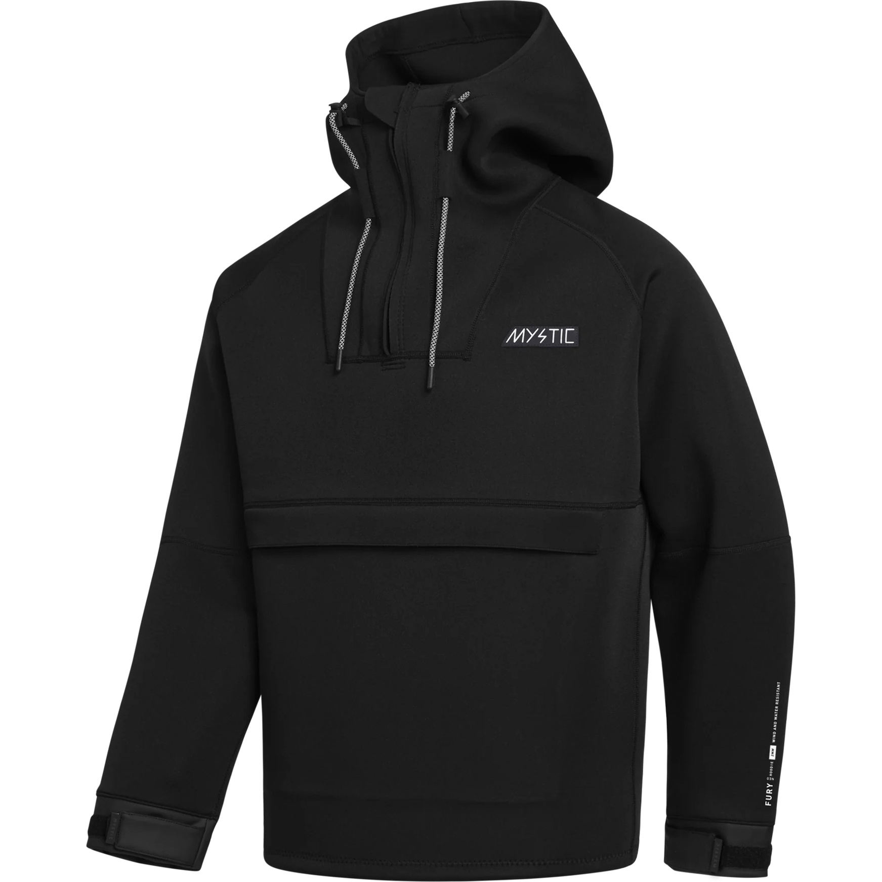 2026 Mystic Fury 3/2mm Neoprene Hoodie 35017 230325 - Black